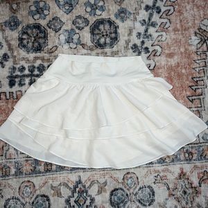 OFFLINE By Aerie Maggie Ruffle Tennis Skirt White- SIZE M